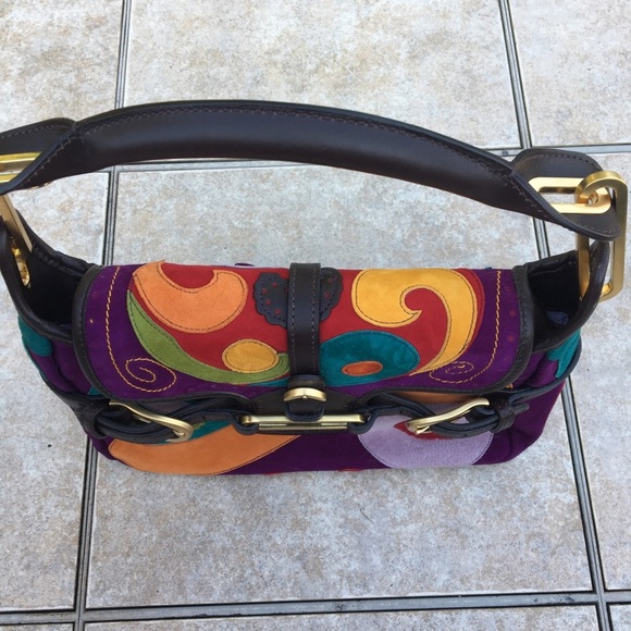 NWT Jimmy Choo Tulita Multi-Color Patchwork Purse - Picture 7 of 13